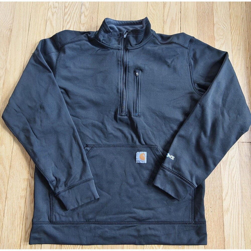 Carhartt Force Extremes 1/4 Zip Pullover Men’s Medium Black Workwear Performance